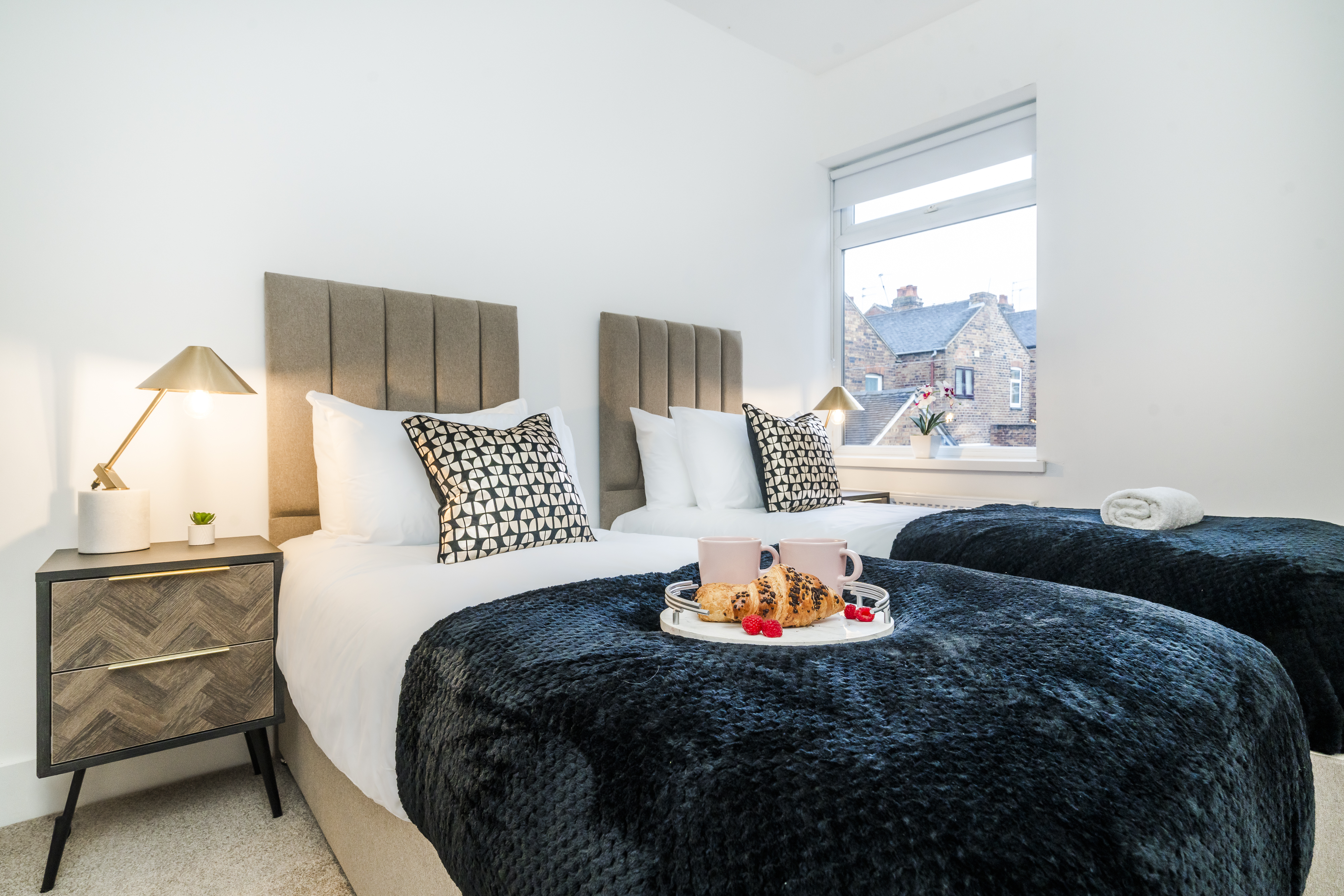 The Weaver bedroom interior - comfortable short-stay accommodation